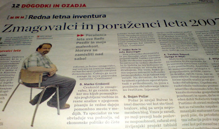 Zmagovalci in poraženci leta 2007